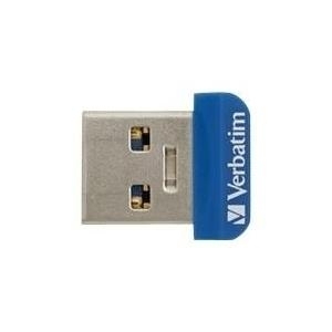 Verbatim Store n Stay NANO - USB-Flash-Laufwerk - 64GB - USB3.0 - Blau (98711) von Verbatim