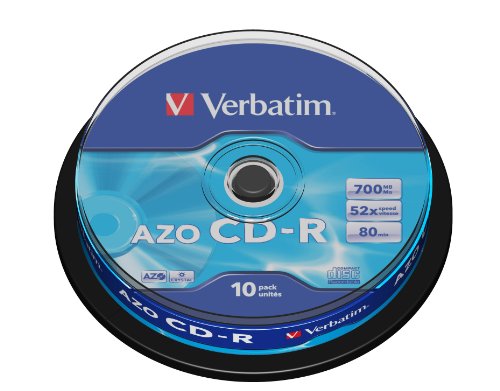 Verbatim SuperAZO 52x 700MB CD-R Rohlinge 10er Spindel von Verbatim