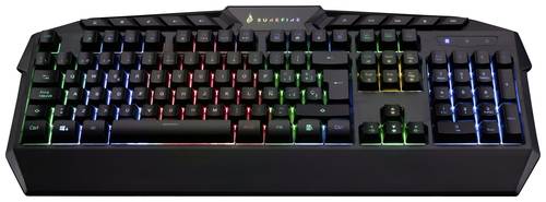 Verbatim SureFire KingPin RGB Gaming Multimedia Keyboard QWERTY Spanish Kabelgebunden Gaming-Tastatu von Verbatim
