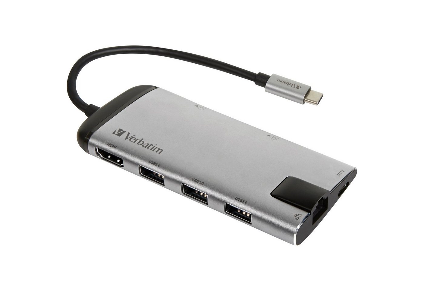 Verbatim Laptop-Dockingstation Verbatim USB-C Multiport-Hub, Dockingstation Verbatim Laptop-Dockingstation Verbatim USB-C Multiport-Hub, Dockingstation von Verbatim