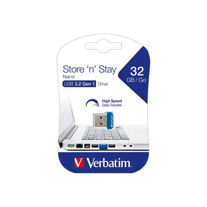 Verbatim USB 3.2 Stick 32GB, Nano Store'n'Stay von Verbatim