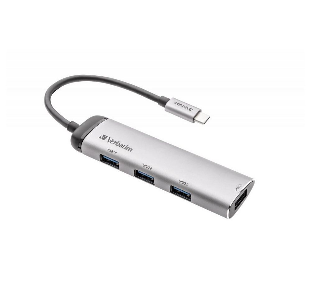 Verbatim USB-C Multiport Hub 4-Port USB-Hub Adapter Verbatim USB-C Multiport Hub 4-Port USB-Hub Adapter von Verbatim
