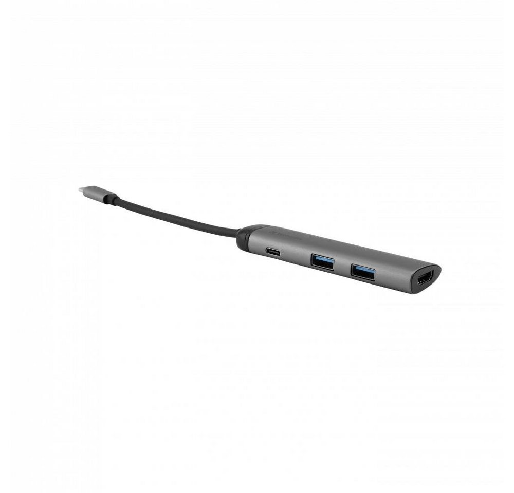 Verbatim USB-C Multiport-Hub 49140 USB-Adapter, 15 cm, USB 3.0, HDMI, Schnellladeanschluss, für Notebook Smartphone, silber Verbatim USB-C Multiport-Hub 49140 USB-Adapter, 15 cm, USB 3.0, HDMI, Schnellladeanschluss, für Notebook Smartphone, silber von Verbatim
