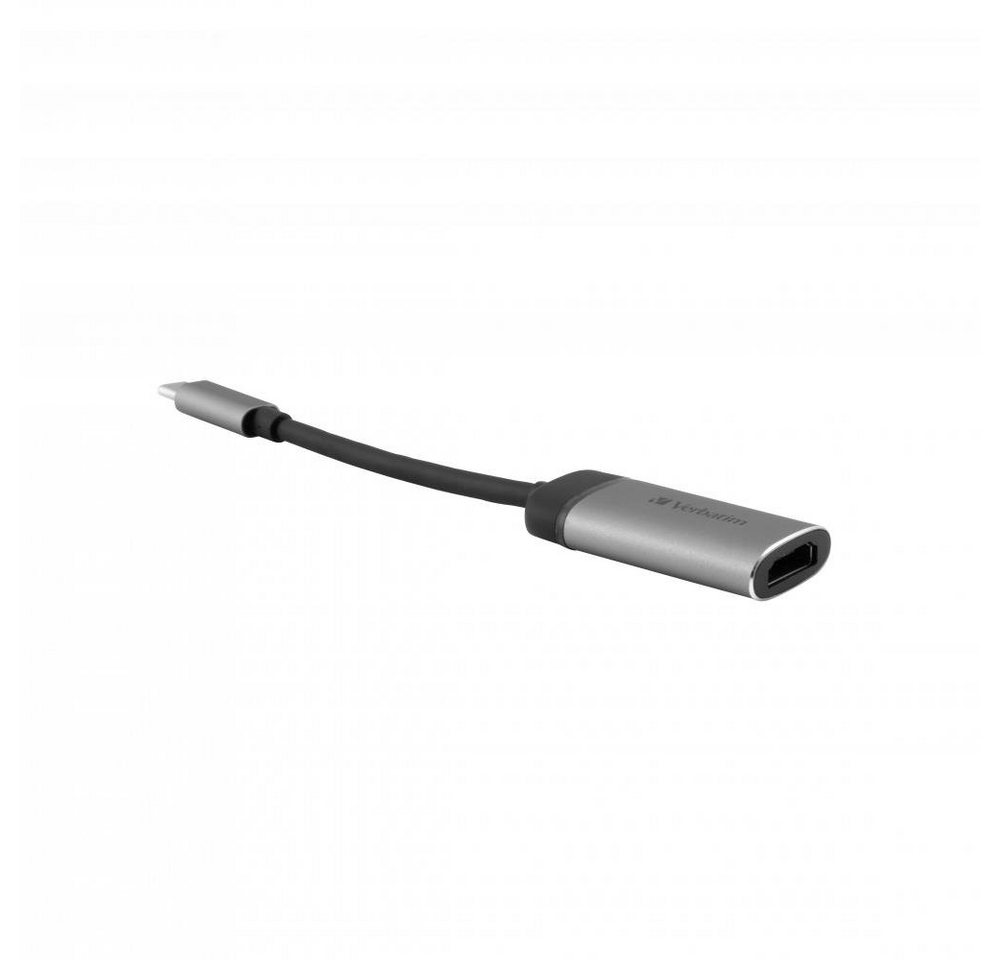Verbatim USB-C auf HDMI 4K Adapter 49143 USB-Adapter, 10 cm, USB-C oder Thunderbolt 3-fähige Geräte an Projektor/Monitor, silber Verbatim USB-C auf HDMI 4K Adapter 49143 USB-Adapter, 10 cm, USB-C oder Thunderbolt 3-fähige Geräte an Projektor/Monitor, silber von Verbatim