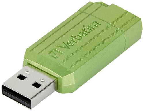 Verbatim USB DRIVE 2.0 PINSTRIPE USB-Stick 32GB Eucalyptus, Grün 49958 USB 2.0 von Verbatim