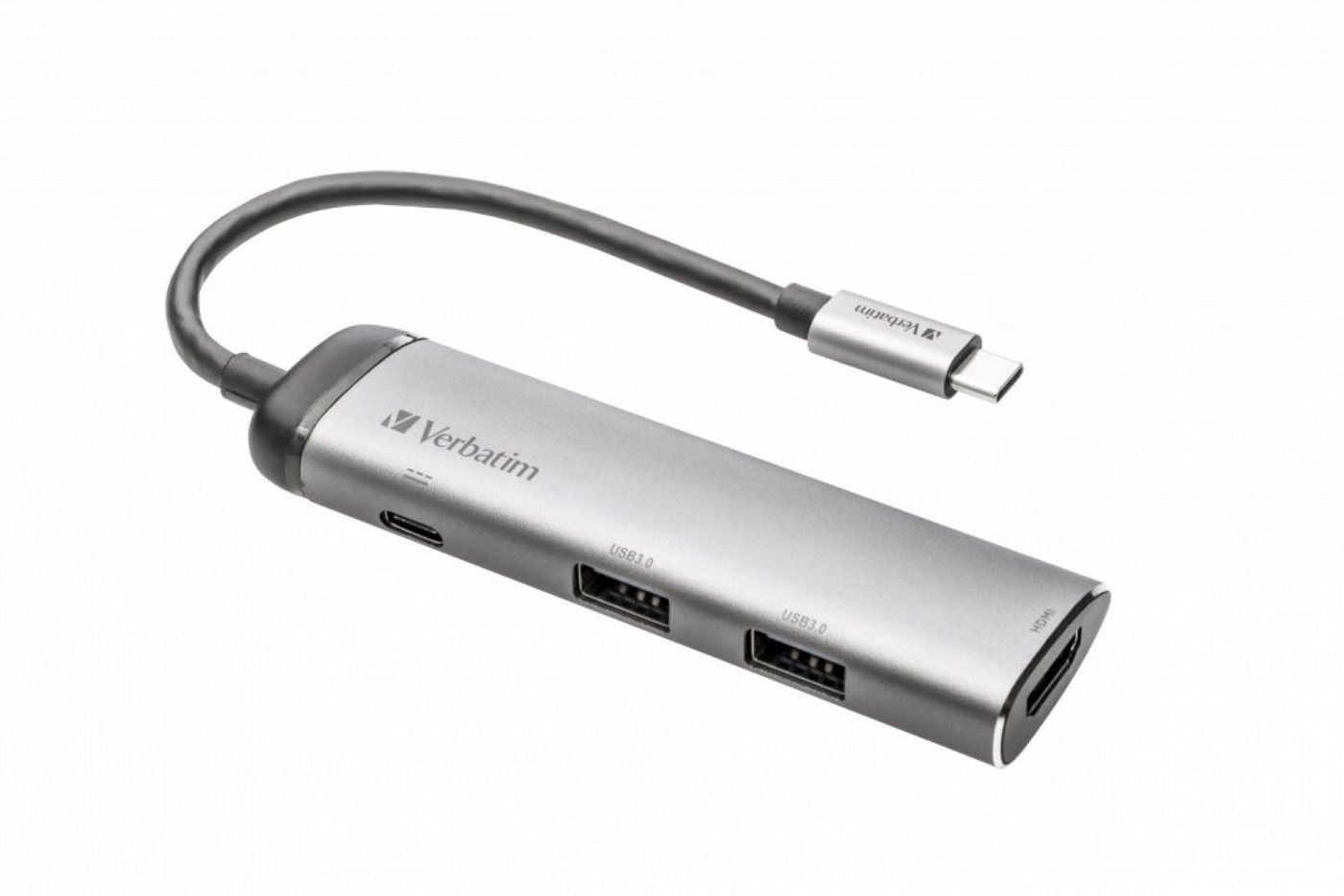 Verbatim USB-Port Hub, Multiport, 2x USB 3.0-A, HDMI 4K - USB-C® Multiport-Hub von Verbatim