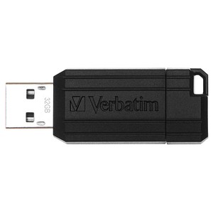 Verbatim USB-Stick PinStripe schwarz 32 GB von Verbatim