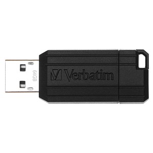 Verbatim USB-Stick PinStripe schwarz 64 GB von Verbatim