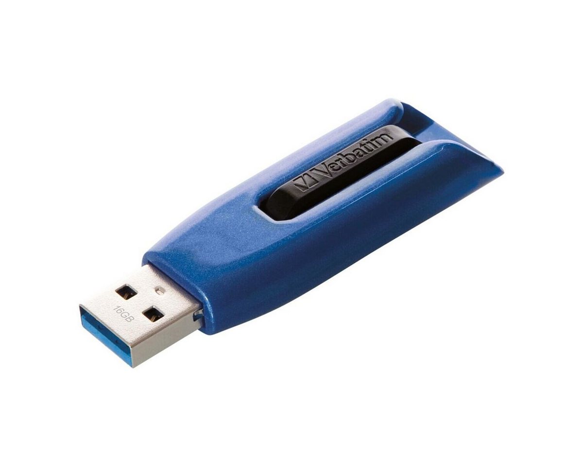 Verbatim V3 Max USB-Stick (Lesegeschwindigkeit 175 MB/s, mit versenkbarem USB-Anschluss) von Verbatim