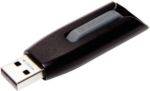 Verbatim V3 USB-Stick 128GB Schwarz 49189 USB 3.2 Gen 1 (USB 3.0) von Verbatim