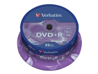 Verbatim VB-DPR47S2A, DVD+R, 120 mm, Spindel, 25 Stück(e), 4,7 GB von Verbatim
