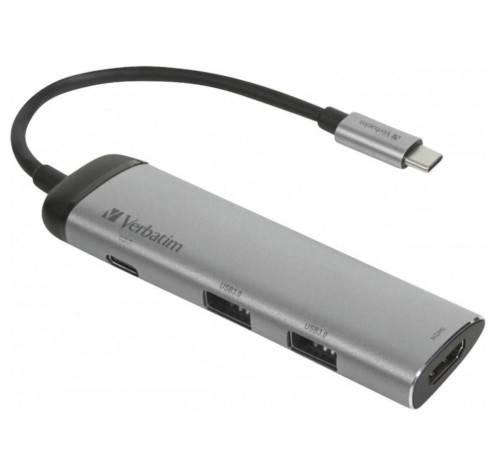 Verbatim Verbatim USB-C Multiport Hub - HDMI & USB 3.0 Hub. USB-Stick (Unterstützt HDMI und USB 3.0) von Verbatim