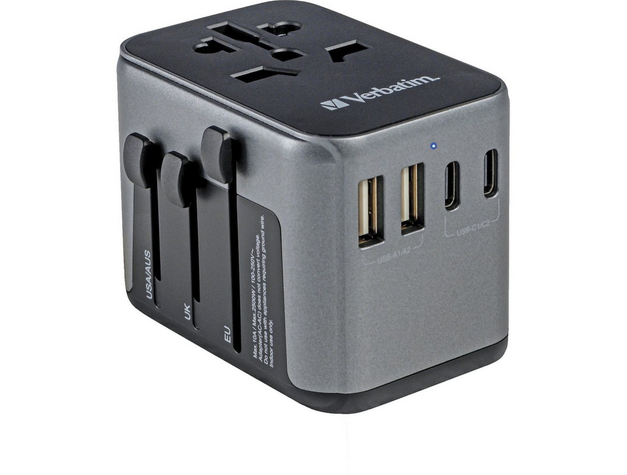 Verbatim Verbatim Universal-Reiseadapter Weltweit nutzbar USB-C & Quick Charge Adapter Verbatim Verbatim Universal-Reiseadapter Weltweit nutzbar USB-C & Quick Charge Adapter von Verbatim