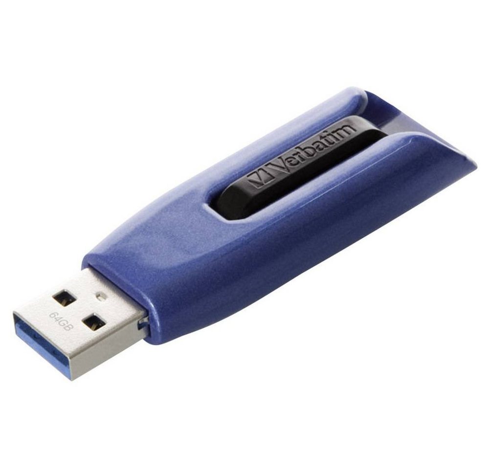 Verbatim Verbatin USB-Stick 64GB Drive USB-Stick (versenkbarer USB-Anschluss) von Verbatim