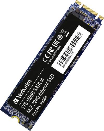 Verbatim Vi560 1TB Interne M.2 SATA SSD 2280 M.2 SATA 6 Gb/s Retail 49364 Verbatim Vi560 1TB Interne M.2 SATA SSD 2280 M.2 SATA 6 Gb/s Retail 49364 von Verbatim