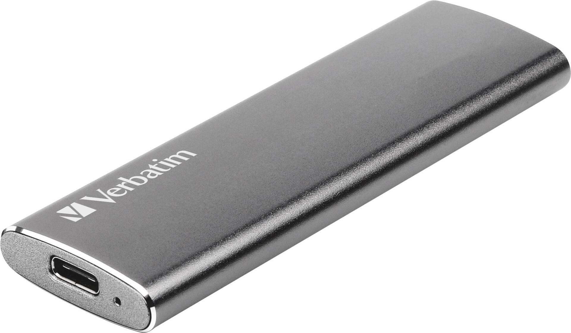 Verbatim Vx500 - SSD - 1TB - extern (tragbar) - USB 3,2 Gen 2 (USB-C Steckverbinder) - Space-grau (47444) von Verbatim