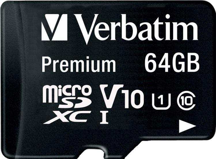 Verbatim micro SDXC Card 64GB Speicherkarte von Verbatim