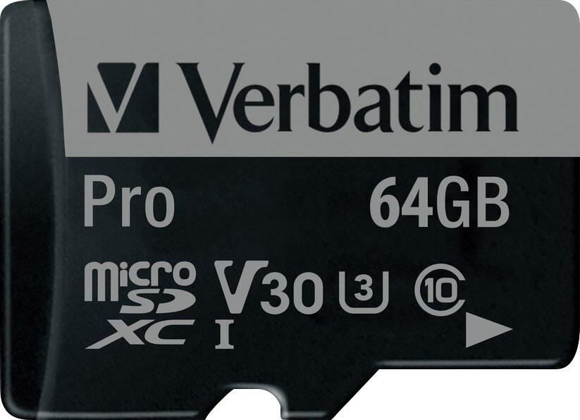 Verbatim micro SDXC Card 64GB Speicherkarte von Verbatim