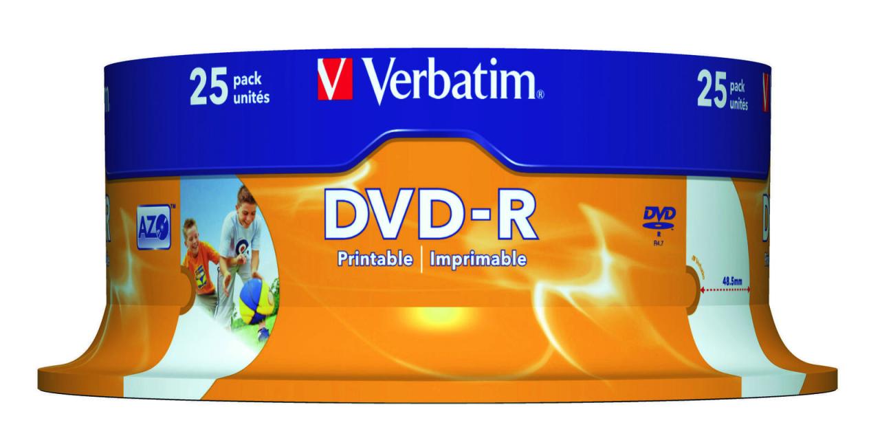 VerbatimDVD-R 4,7GB 16x 25er Spindel von Verbatim