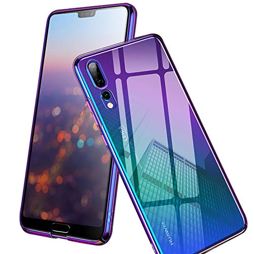Verco Farbwechsel Hülle für Huawei Y6 2018, Schutzhülle Handy Cover mit Farbverlauf Slim Case, Violett von Verco