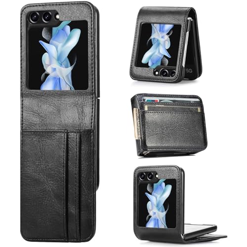 Verco Flip Cover für Samsung Galaxy Z Flip 6 5G Case, Flipstyle Schutzhülle für Galaxy Z Flip 6 Hülle Tasche vertikal klappbare Handyhülle, Schwarz Verco Flip Cover für Samsung Galaxy Z Flip 6 5G Case, Flipstyle Schutzhülle für Galaxy Z Flip 6 Hülle Tasche vertikal klappbare Handyhülle, Schwarz von Verco