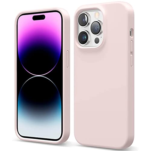 Verco Handyhülle für Apple iPhone 14 Pro Hülle, Case Silikon Gel [weiches Innenfutter] Schutzhülle für iPhone 14 Pro Case stoßfest, Rosa von Verco