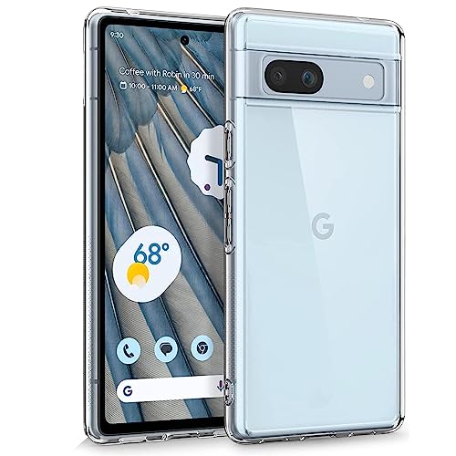 Verco Handyhülle für Google Pixel 7a Case, Handy Cover für Pixel 7a Hülle Transparent Dünn Klar Silikon, durchsichtig von Verco