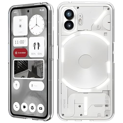 Verco Handyhülle für Nothing Phone 2 Case, Handy Cover für Nothing Phone (2) Hülle Transparent Dünn Klar Silikon, durchsichtig von Verco