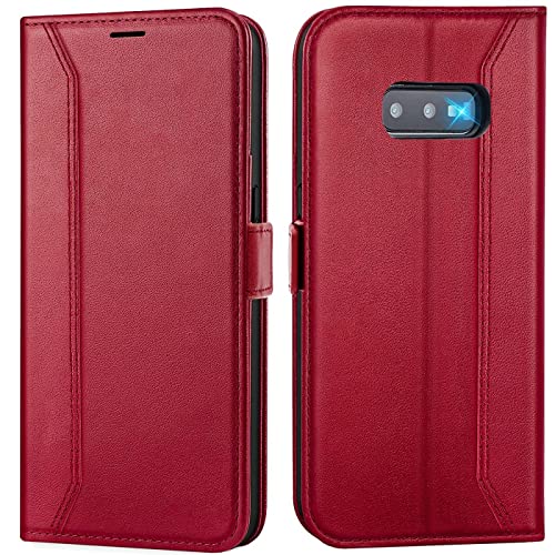 Verco Handyhülle für Samsung Galaxy S10e, 5,8 Zoll Premium Klapphülle Handy Flip Case für Samsung S10e Hülle Book Case Tasche, Rot Verco Handyhülle für Samsung Galaxy S10e, 5,8 Zoll Premium Klapphülle Handy Flip Case für Samsung S10e Hülle Book Case Tasche, Rot von Verco
