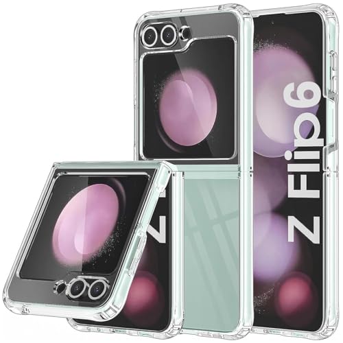 Verco Handyhülle für Samsung Galaxy Z Flip 6 Case, Handy Cover für Samsung Galaxy Z Flip 6 Hülle Transparent Dünn Klar Silikon, durchsichtig Verco Handyhülle für Samsung Galaxy Z Flip 6 Case, Handy Cover für Samsung Galaxy Z Flip 6 Hülle Transparent Dünn Klar Silikon, durchsichtig von Verco