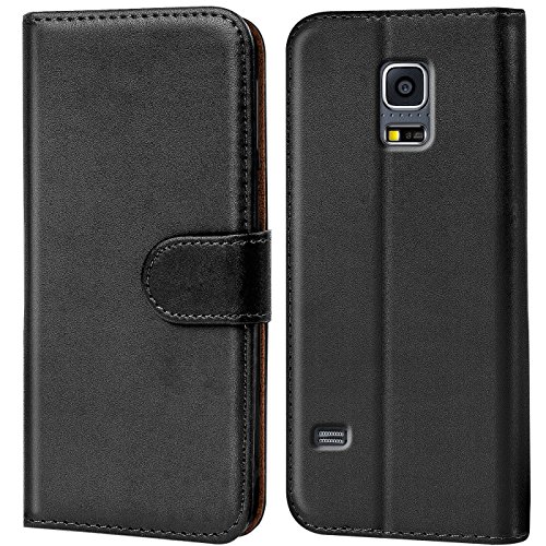 Verco Handyhülle für Galaxy S5 Mini Hülle, Klapphülle für Samsung Galaxy S5 Mini Tasche PU Leder Flip Case Brieftasche - Schwarz Verco Handyhülle für Galaxy S5 Mini Hülle, Klapphülle für Samsung Galaxy S5 Mini Tasche PU Leder Flip Case Brieftasche - Schwarz von Verco