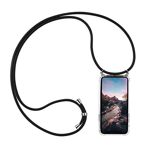 Verco Handykette für Huawei P Smart 2020 Hülle, Schutzhülle mit Kordel für Huawei P Smart 2020 Hülle mit Band 2. Generation Case Halskette zum umhängen, Schwarz Verco Handykette für Huawei P Smart 2020 Hülle, Schutzhülle mit Kordel für Huawei P Smart 2020 Hülle mit Band 2. Generation Case Halskette zum umhängen, Schwarz von Verco