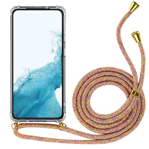 Verco Handykette für Samsung Galaxy A22 4G / M22 Hülle, Schutzhülle mit Kordel für Galaxy A22 4G Hülle mit Band 2. Generation Case Halskette zum umhängen, Mehrfarbig Rainbow Verco Handykette für Samsung Galaxy A22 4G / M22 Hülle, Schutzhülle mit Kordel für Galaxy A22 4G Hülle mit Band 2. Generation Case Halskette zum umhängen, Mehrfarbig Rainbow von Verco