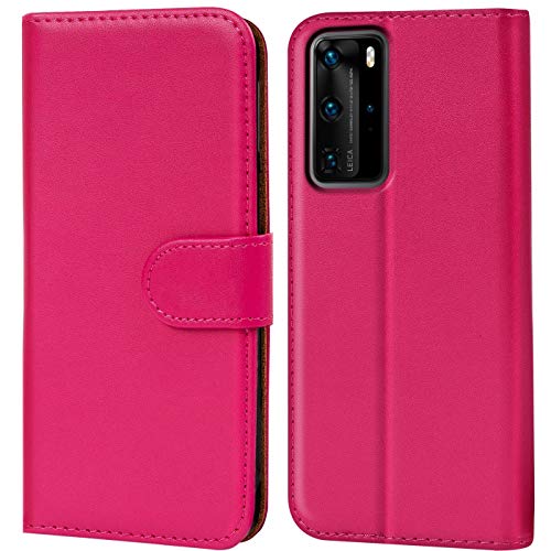 Verco Huawei P40 Lite Pro Hülle, Handyhülle für Huawei P40 Lite Pro Tasche PU Leder Flip Case Brieftasche, Pink Verco Huawei P40 Lite Pro Hülle, Handyhülle für Huawei P40 Lite Pro Tasche PU Leder Flip Case Brieftasche, Pink von Verco