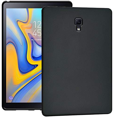 Verco Hülle für Samsung Galaxy Tab A 10.5 (2018), Schutzhülle Tablet Tasche Silikon Cover [T590 / T595], Schwarz von Verco