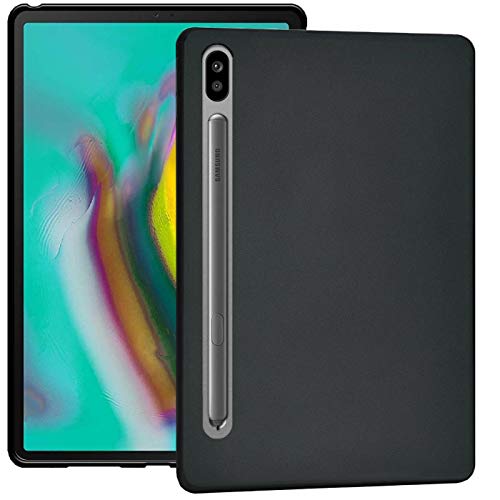 Verco Hülle für Samsung Galaxy Tab S6 10.5, Schutzhülle Tablet Tasche Silikon Case Slim Cover [T860 T865], Schwarz von Verco