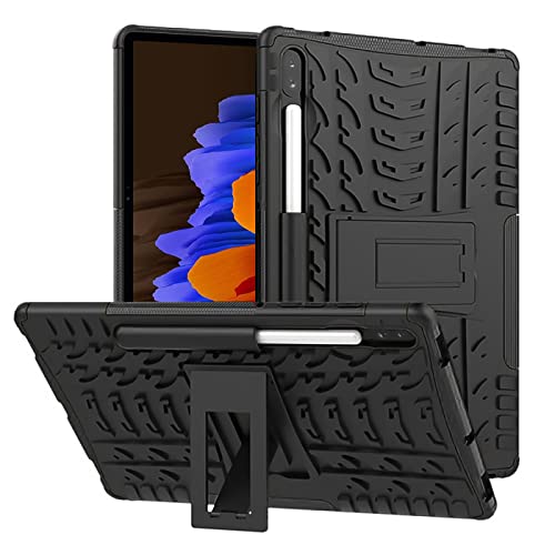 Verco Hülle für Samsung Galaxy Tab S7 11.0 Zoll, (T870/T845) Outdoor Schutzhülle Armor Tablet Case Massiv Cover, Schwarz von Verco
