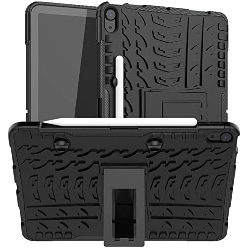 Verco Hülle für iPad Air 4 Generation 2020, Outdoor Schutzhülle Armor Tablet Case Massiv Cover, Schwarz von Verco