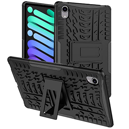 Verco Hülle für iPad Mini 6 (2021), Outdoor Schutzhülle Armor Tablet Case Massiv Cover, Schwarz von Verco