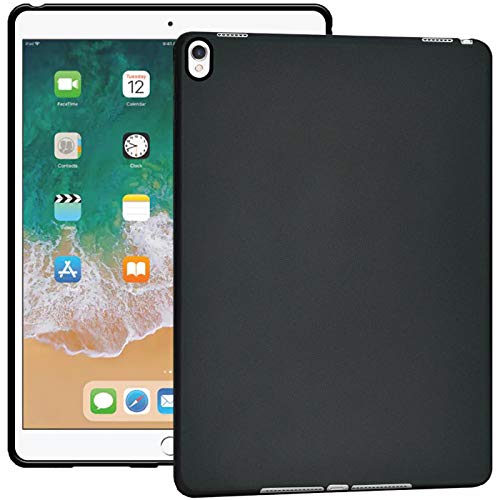 Verco Hülle für iPad Pro 10.5 (2017), Schutzhülle Tablet Tasche Silikon Cover [Modell: A1701 / A1709], Schwarz von Verco