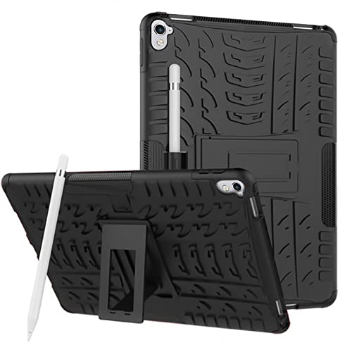 Verco Hülle für iPad Pro 9.7, Outdoor Schutzhülle Armor Tablet Case Cover [A1673 A1674 A1675], Schwarz von Verco