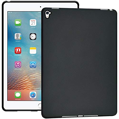 Verco Hülle für iPad Pro 9.7, Schutzhülle Tablet Tasche Silikon Cover [Modell: A1673 A1674 A1675], Schwarz von Verco