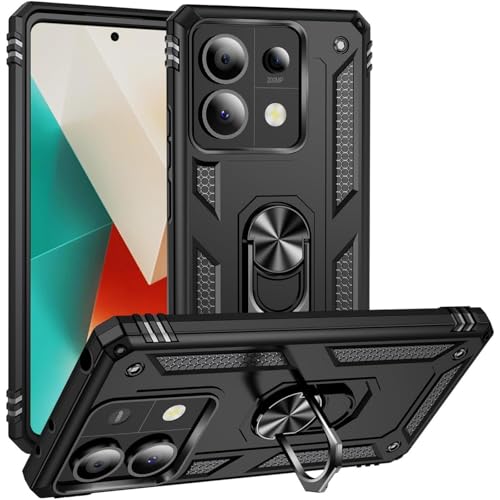 Verco Hybrid Armor Shield Case für Xiaomi Redmi Note 13 Pro 5G Hülle, extrem robust mit Magnet Fingerring Halter Handyhülle für Redmi Note 13 Pro 5G Panzerhülle, Schwarz Verco Hybrid Armor Shield Case für Xiaomi Redmi Note 13 Pro 5G Hülle, extrem robust mit Magnet Fingerring Halter Handyhülle für Redmi Note 13 Pro 5G Panzerhülle, Schwarz von Verco