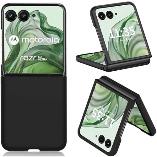 Verco Kompatibel mit Motorola Razr 50 Ultra Hülle, Matte Rückschale Schutzhülle für Motorola Razr 50 Ultra Case Silikon Handyhülle - Schwarz Verco Kompatibel mit Motorola Razr 50 Ultra Hülle, Matte Rückschale Schutzhülle für Motorola Razr 50 Ultra Case Silikon Handyhülle - Schwarz von Verco