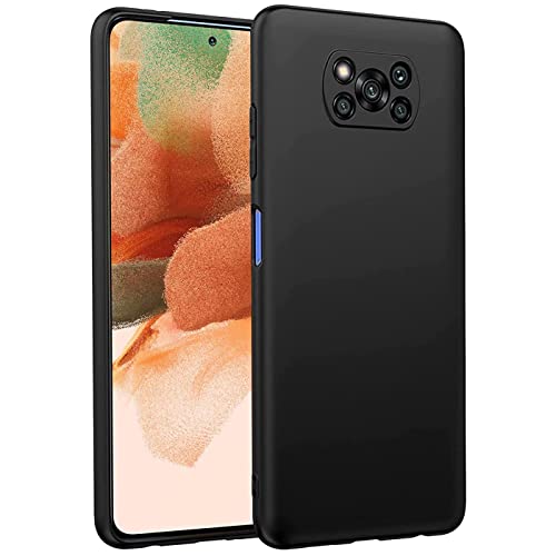 Verco Kompatibel mit Xiaomi Poco X3 Hülle, Poco X3 Pro Matte Rückschale Schutzhülle für Poco X3 / X3 Pro Case Silikon Handyhülle - Schwarz von Verco