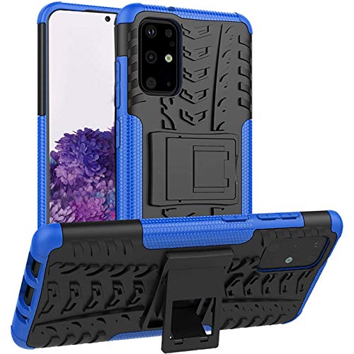 Verco Schutzhülle für Samsung Galaxy S20 Plus Hülle, Armor Outdoor Handyhülle für Galaxy S20+ Case Panzer Hardcase [Cover geeignet für Baustelle], Blau von Verco