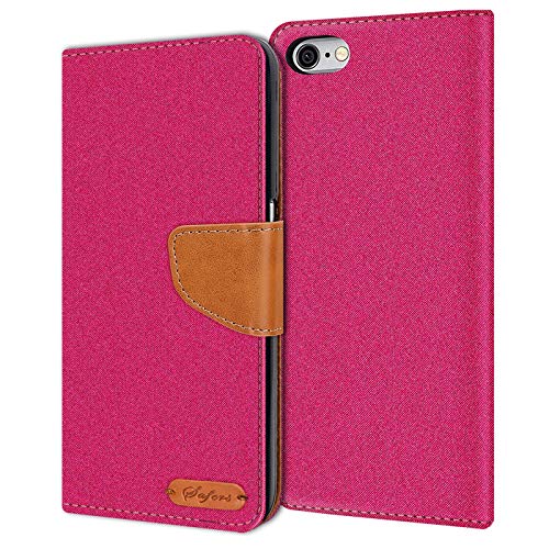 Verco für iPhone 6S Hülle, Schutzhülle für Apple iPhone 6 Tasche Denim Textil Book Case Flip Case Klapphülle Pink Verco für iPhone 6S Hülle, Schutzhülle für Apple iPhone 6 Tasche Denim Textil Book Case Flip Case Klapphülle Pink von Verco