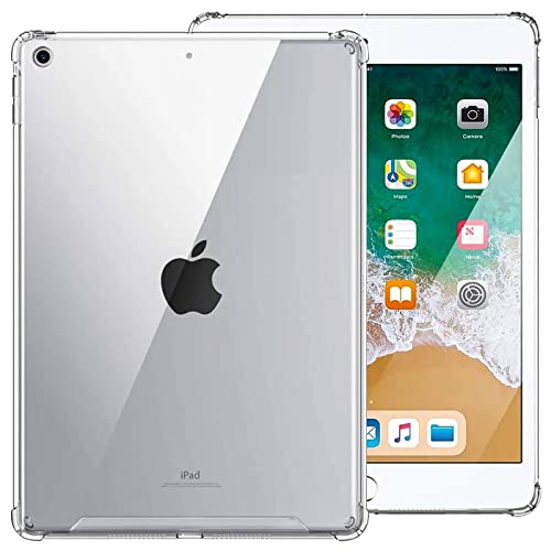 Verco ultraleichte Tablet-Hülle für iPad Air 1. Generation, Robustes Case verstärkter Kantenschutz Schutzhülle für Apple iPad Air Hülle Transparent von Verco