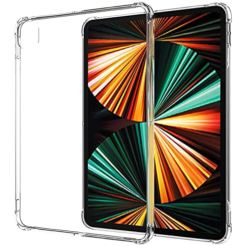 Verco ultraleichte Tablet-Hülle für iPad Pro 12.9 Zoll 2020 Modell, Robustes Case verstärkter Kantenschutz Schutzhülle für Apple iPad Pro 12.9 2020 Hülle Transparent von Verco