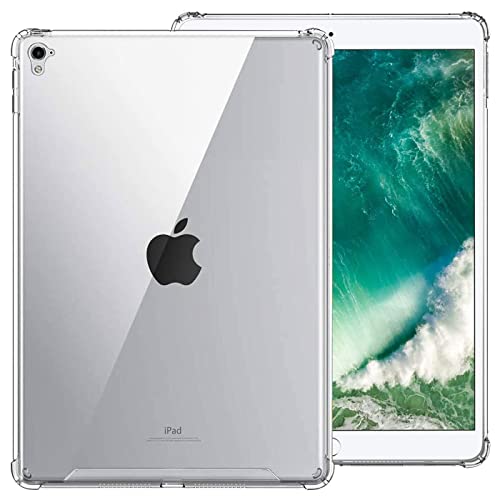 Verco ultraleichte Tablet-Hülle für iPad Pro 9.7 Zoll, Robustes Case verstärkter Kantenschutz Schutzhülle für Apple iPad Pro 9.7 Hülle Transparent von Verco